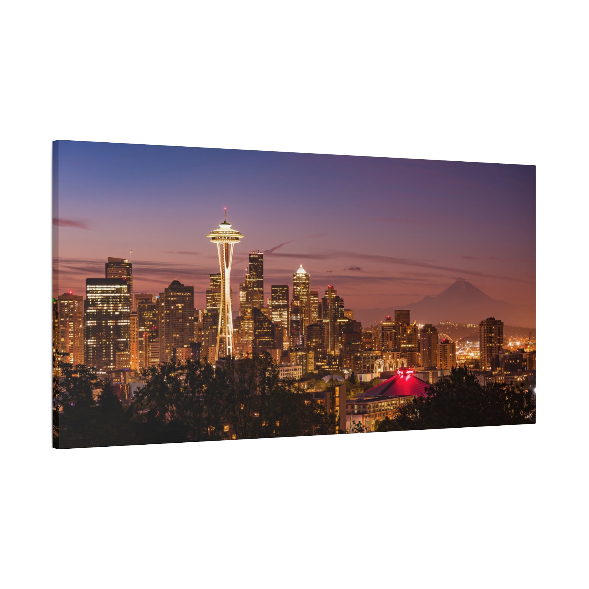 Seattle Sunrise Matte Canvas, Stretched, 1.25"