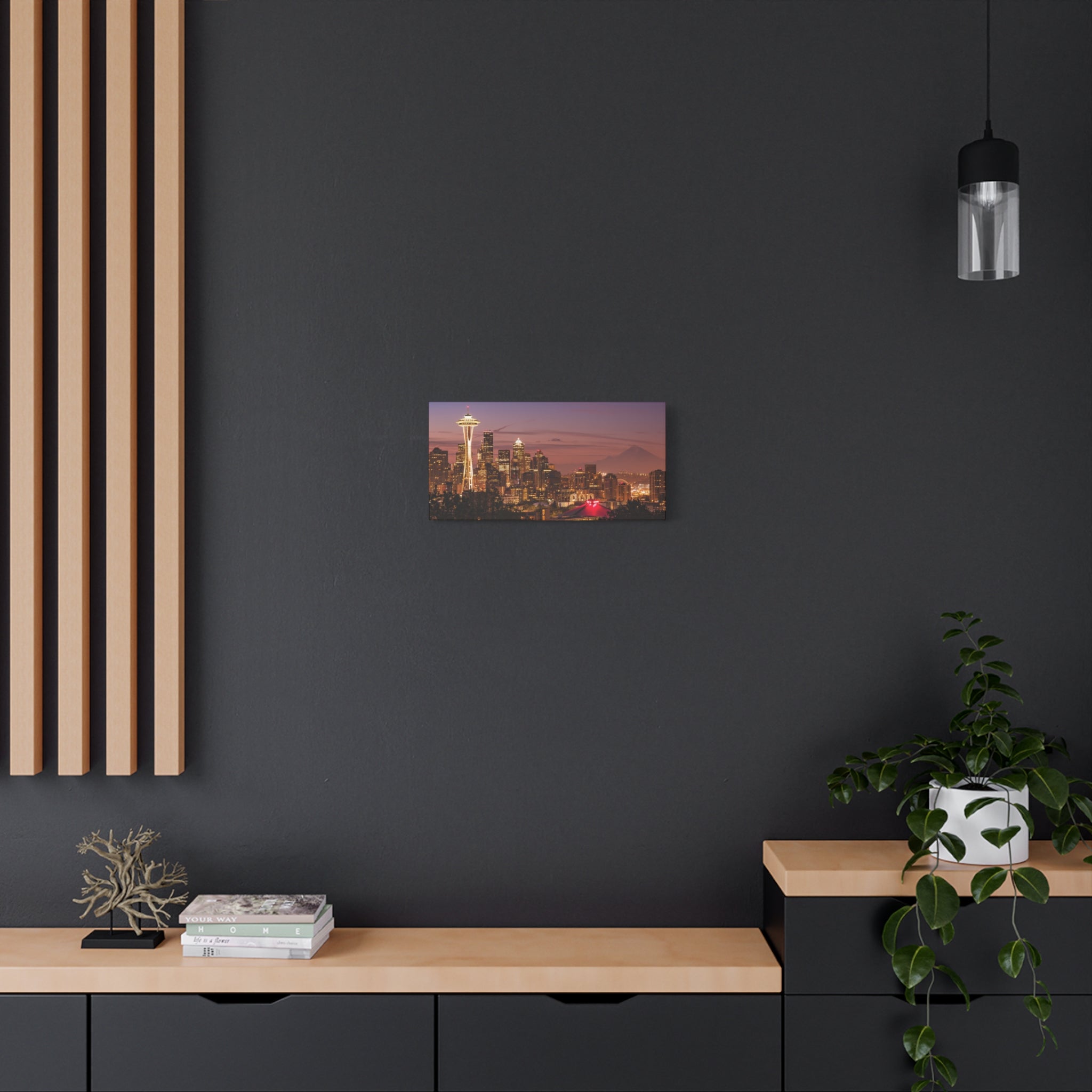 Seattle Sunrise Matte Canvas, Stretched, 1.25"