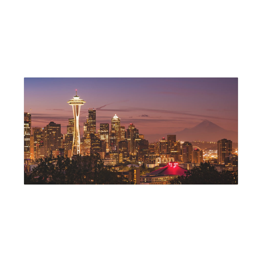 Seattle Sunrise Matte Canvas, Stretched, 1.25"