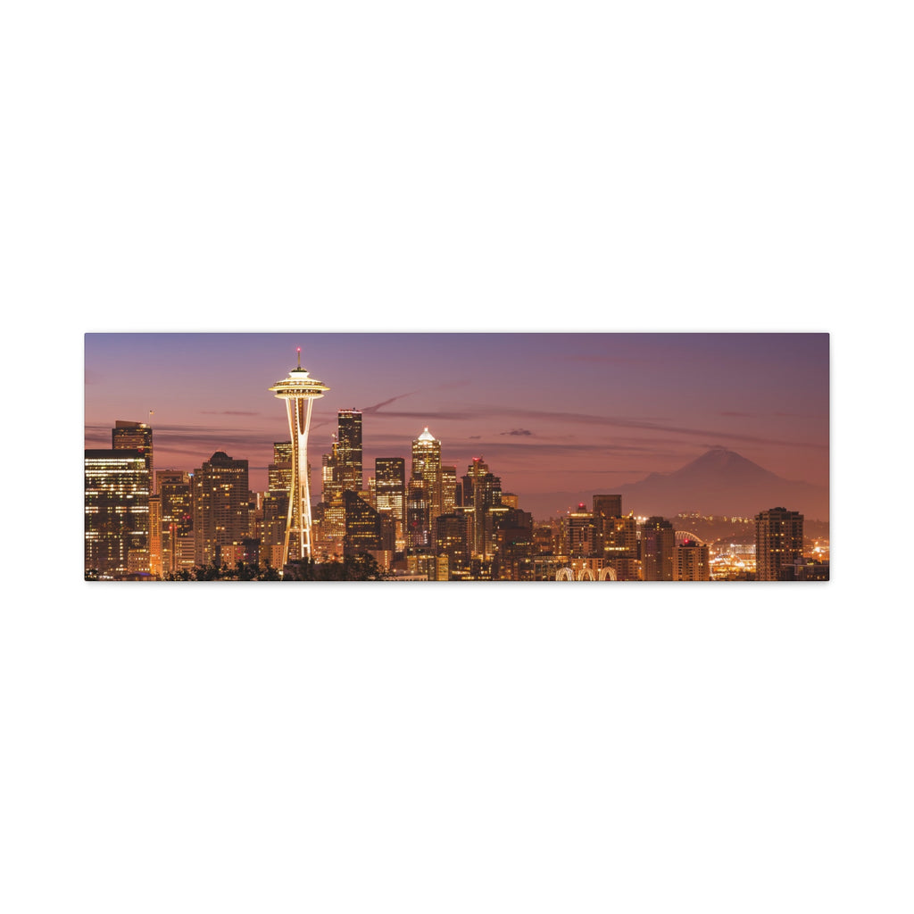 Seattle Sunrise Matte Canvas, Stretched, 1.25"