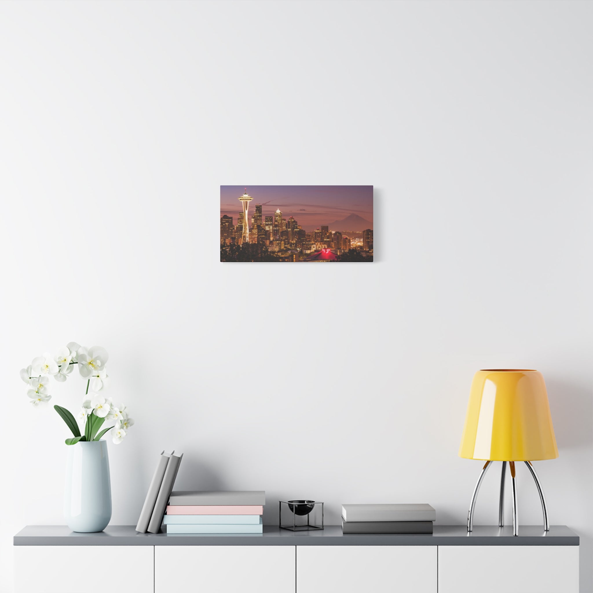 Seattle Sunrise Matte Canvas, Stretched, 1.25"