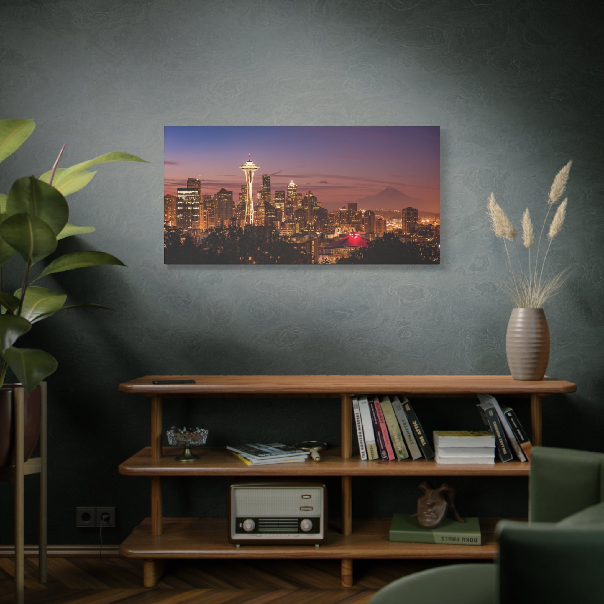 Seattle Sunrise Matte Canvas, Stretched, 1.25"